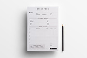 Modern Order Sheet Template, a Flyer Template by afsar.hossain (Thumbnail 2 of 2)