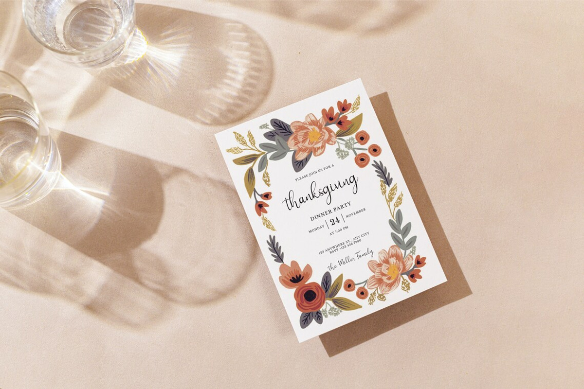 Editable Thanksgiving Invitation, an Invitation Template by ForeverPrint (Photo 5 of 7)