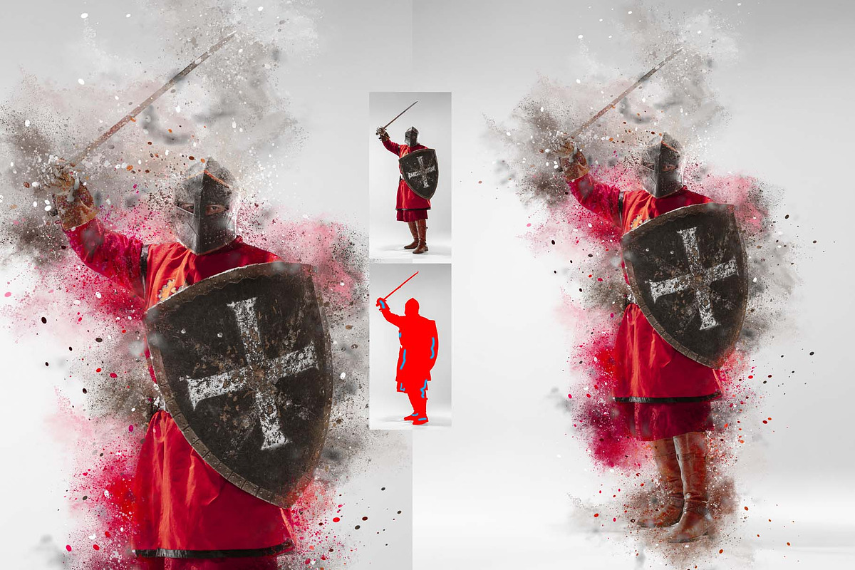Explosion Effect Photoshop Action, an Action Add-On by MRI STUDIO