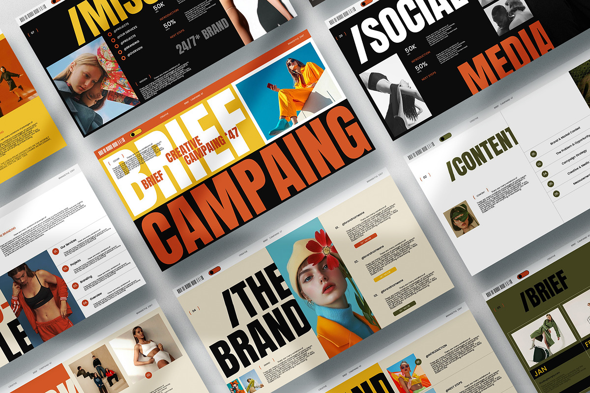HAZE | Brief Campaign GSL Figma, a Presentation Template by Studio Temply (Photo 2 of 12)