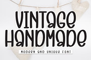 Vintage Handmade | Script Font, a Script Font by Scratchones (Thumbnail 1 of 8)