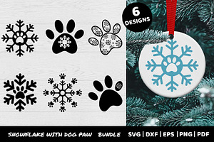 Snowflake Dog Paw Bundle, an Object Graphic by Irina Ostapenko