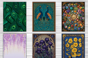 Art Nouveau Blank Book Cover Bundle, a Brochure Template by LA Design (Thumbnail 4 of 10)