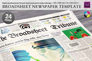 Broadsheet Newspaper Template