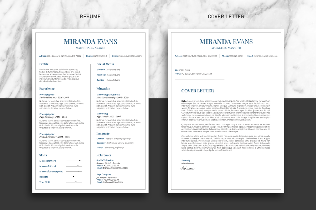 Colorful Polite Resume Template, a Resume Template by Big Zone Studio (Photo 3 of 7)