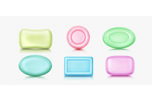 Colorful 3d soap bar collection, an Object Illustration by art PVP - market
