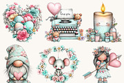 Whimsical Boho Valentine Clipart, a Seasonal Illustration by Design Scotch (Thumbnail 6 of 8)