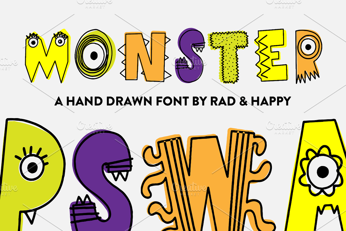 Monster | Hand Drawn Font