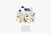 whimsical watercolor castle clipart, a Decorative Illustration by Patishop Art (Thumbnail 7 of 10)