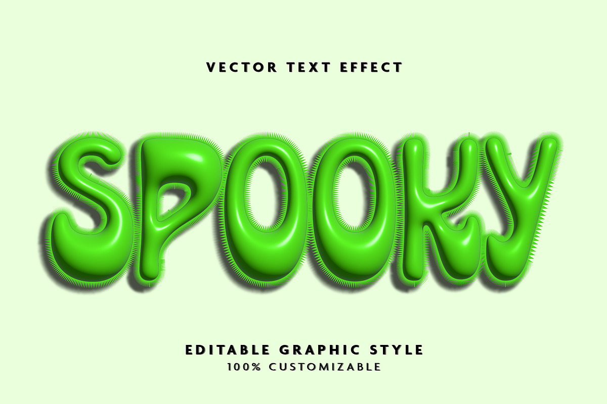 Glossy Inflated 3D Text Effectt