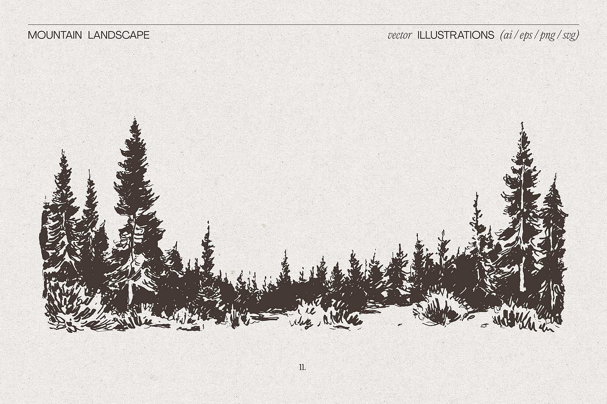 Mountain Landscape Illustrations, an Empty State Illustration by TheMountBirdStudio (Photo 12 of 15)