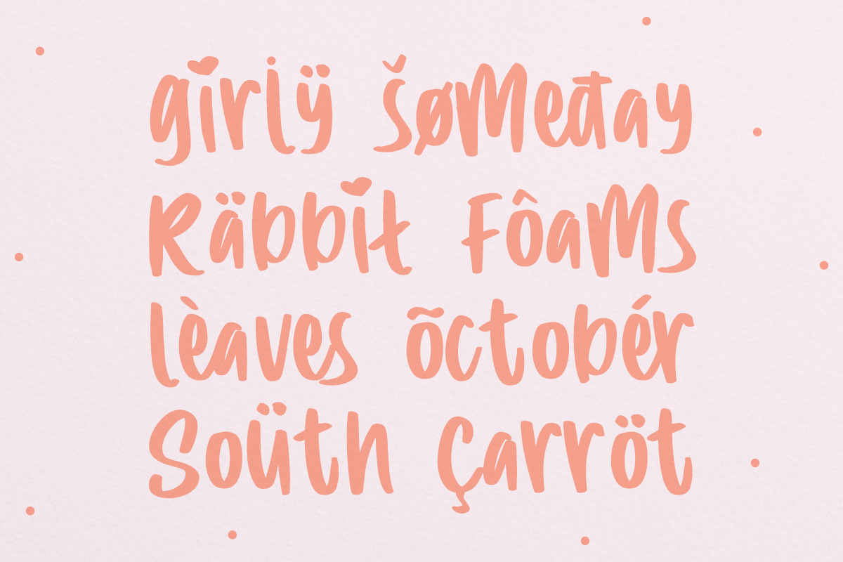Sweet Sugar - Cute Font, a Font by Dirtytemp Studio (Photo 5 of 13)