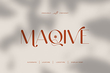 Maqive || Minimalist Sans Serif Font