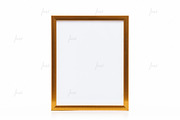 Golden styled frame isolated mockup, a Print Template by JustLikeMyDesktop (Thumbnail 2 of 3)