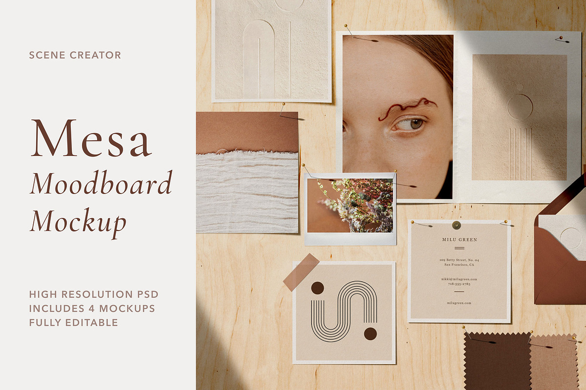 Mesa - Moodboard Scene Creator, a Product Mockup by Sparrow & Snow (Photo 1 of 10)