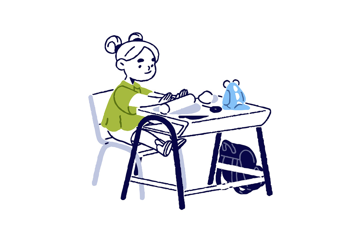 Creative kid activities, hobbies set, a Person Illustration by PaperTrident (Photo 3 of 9)