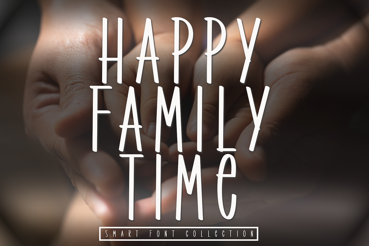 Happy Familly Time, a Sans Serif Font by Creative Writting (Photo 1 of 5)