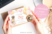 Golden Retriever Clipart Dog Set, an Animal Illustration by Maria B. Paints (Thumbnail 2 of 2)