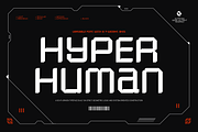 GC Hyper Human – Futurist Tech Sans, a Sans Serif Font by Glyphonic (Thumbnail 1 of 15)