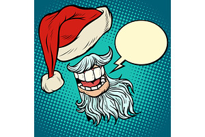 Santa Claus Beard And Hat