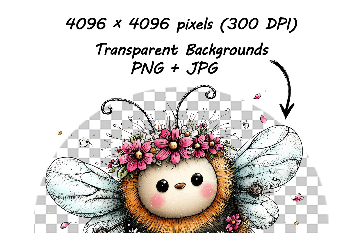 Whimsical Animals Floral Clipart, a Graphic by one-touch (Photo 8 of 18)