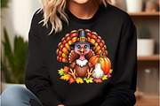Thanksgiving Turkey Clipart, an Illustration by DreamCafeArt (Thumbnail 2 of 7)