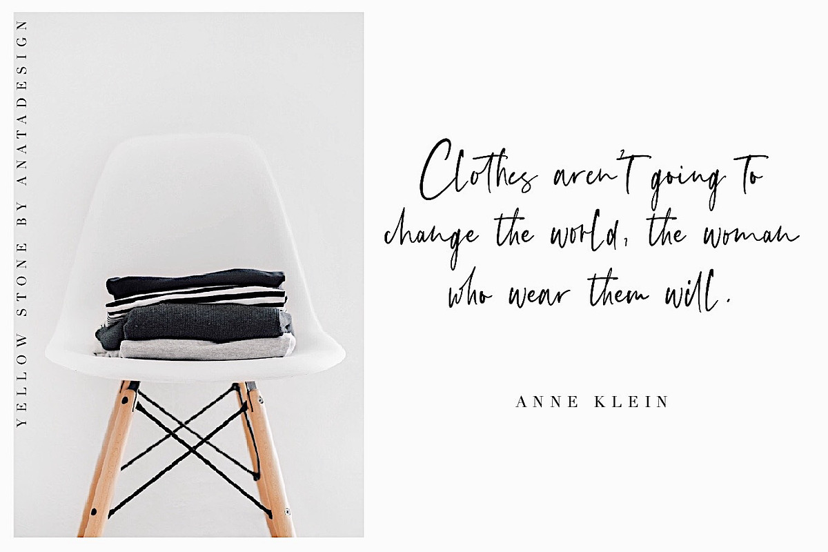 Sale 20% // Yellow Stone, a Script Font by Anatadesign (Photo 2 of 14)