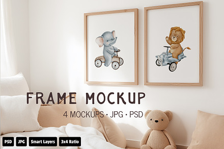 Kids Frames Mockup Set
