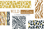 WILD NATURE animal print patterns, a Pattern Graphic by Katya_lu (Thumbnail 1 of 11)