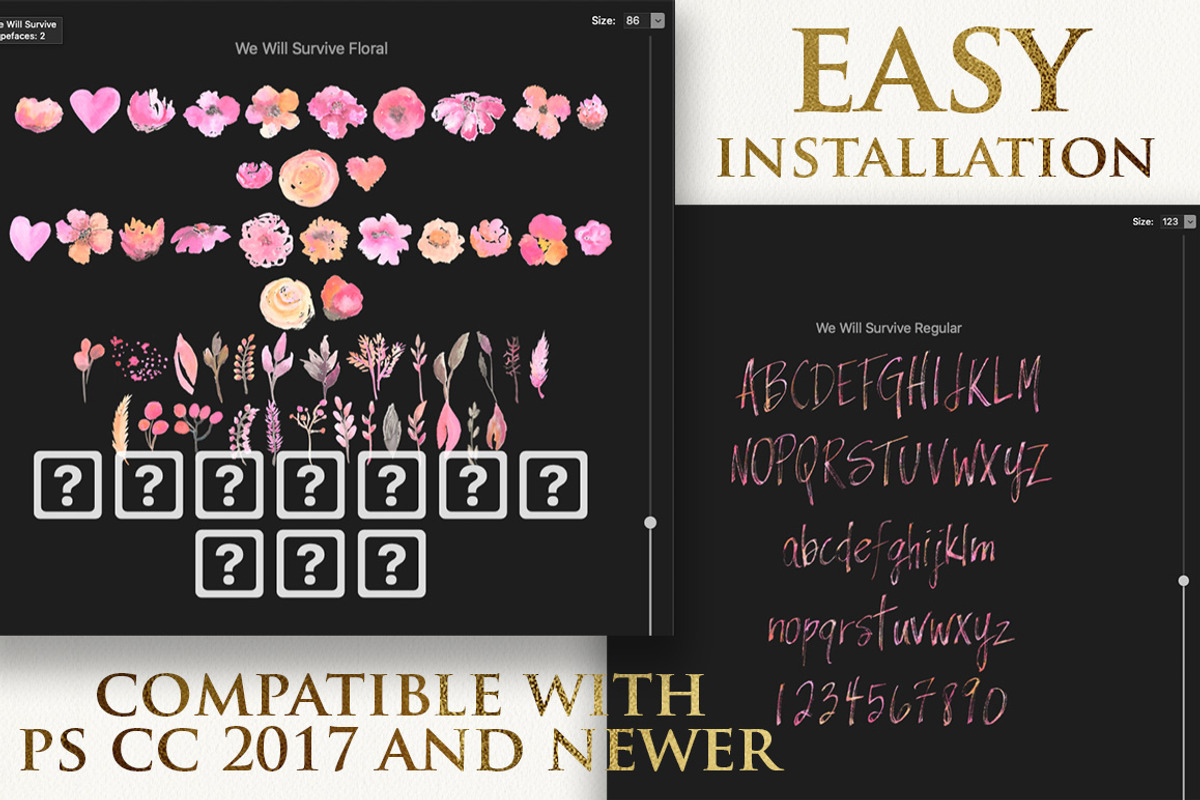 Sale We Will Survive Watercolor Font preview 7