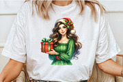 Watercolor Classic Christmas Clipart, an Illustration by Libby Wishes (Thumbnail 5 of 9)
