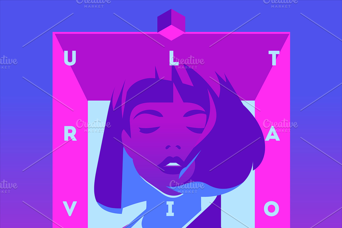 8 Ultraviolet Theme Illustrations, an Illustration by Alexander Baidin (Photo 7 of 7)