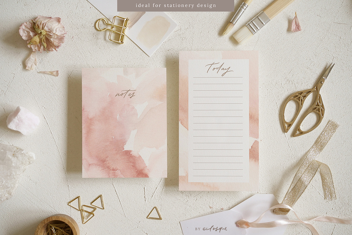 Allure Watercolour Art Backgrounds, a Texture Graphic by eclosque (Photo 4 of 14)