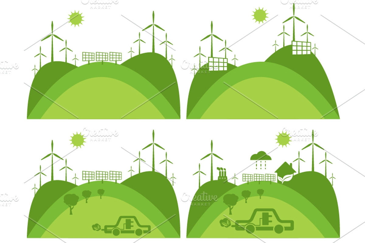 Green energy, an Illustration by UVAconcept