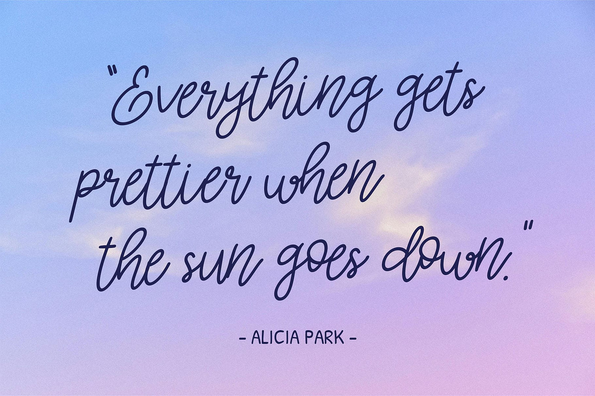 CS Elysia – Elegant Script Font, a Script Font by Craft Supply Co. (Photo 4 of 8)