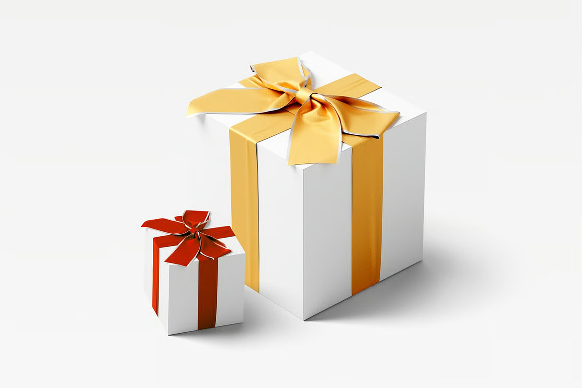 High Quality Gift Box Mockup, a Packaging Mockup by zpackcreative (Photo 3 of 8)