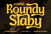 Roundy Slaby - Slab Serif Bold, a Slab Serif Font by Inviline.co (Thumbnail 1 of 12)
