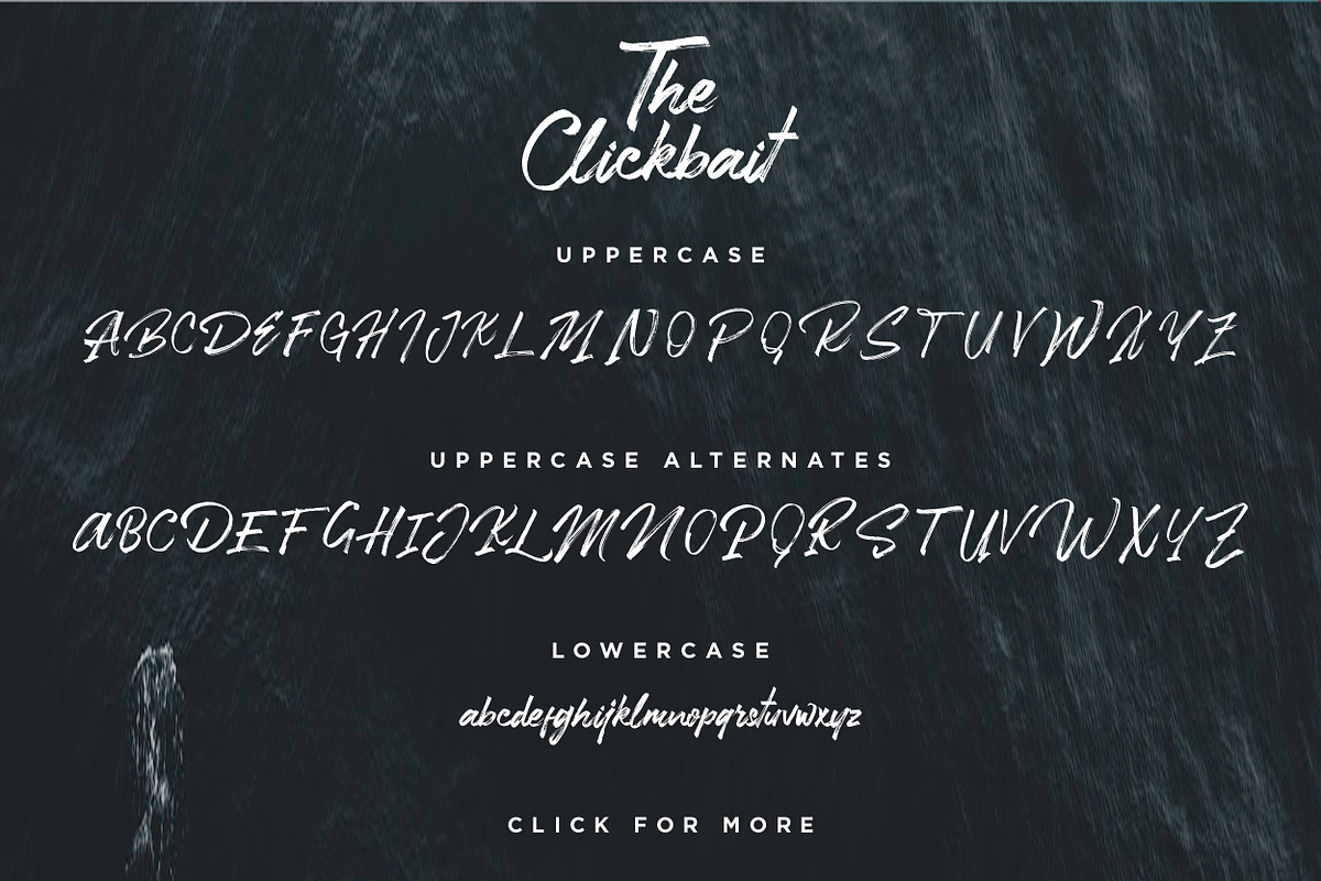 Clickbait - Logo Font, a Script Font by Ian Irwanwismoyo (Photo 10 of 10)