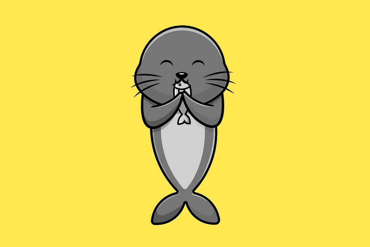 Sea Creatures Cartoon Vector Icons, an Animal Illustration by Artstorystudio (Photo 4 of 5)