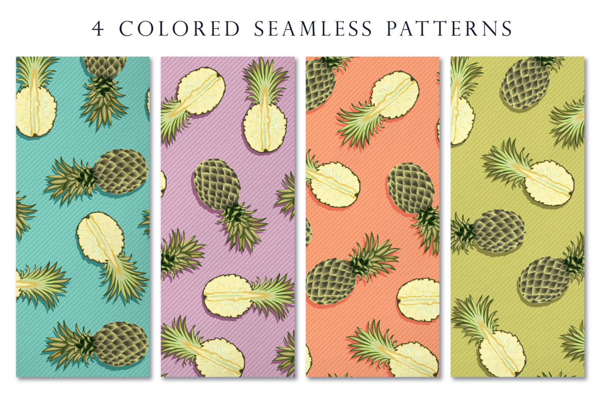 Pineapples - pattern, a Pattern Graphic by Yummy (Photo 3 of 7)