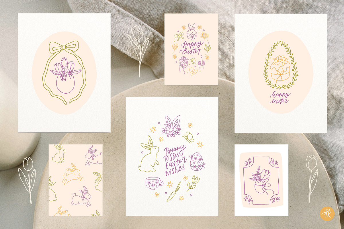 Easter Spring Clipart Hand Drawn Set, an Object Graphic by Alena Koval (Photo 12 of 15)