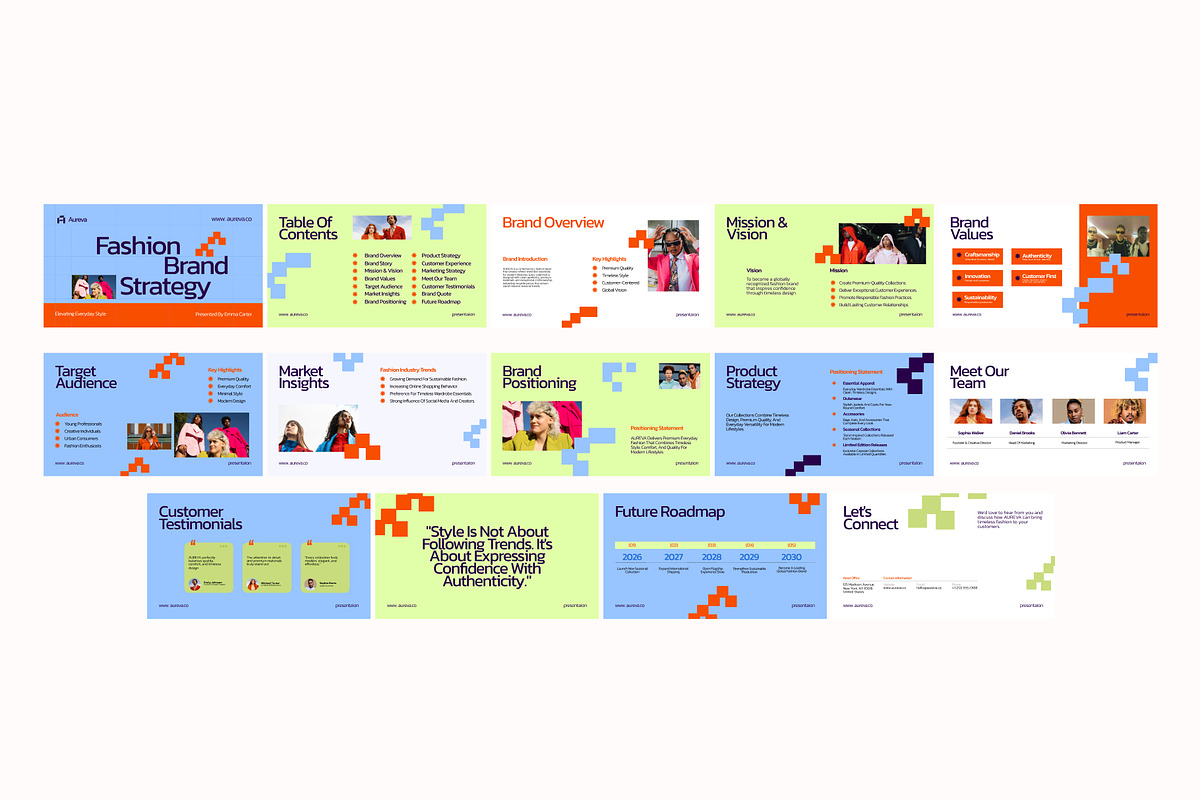 Fashion Brand Strategy Template, a Presentation Template by adoestudio (Photo 4 of 6)
