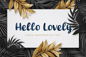 Hello Lovely Handwritten Font