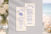 HandDrawn Wedding Program bd001, a Card Template by TyphoonStudio (Thumbnail 4 of 8)