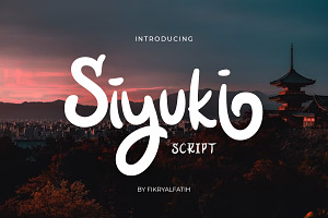 Siyuki Brush Script