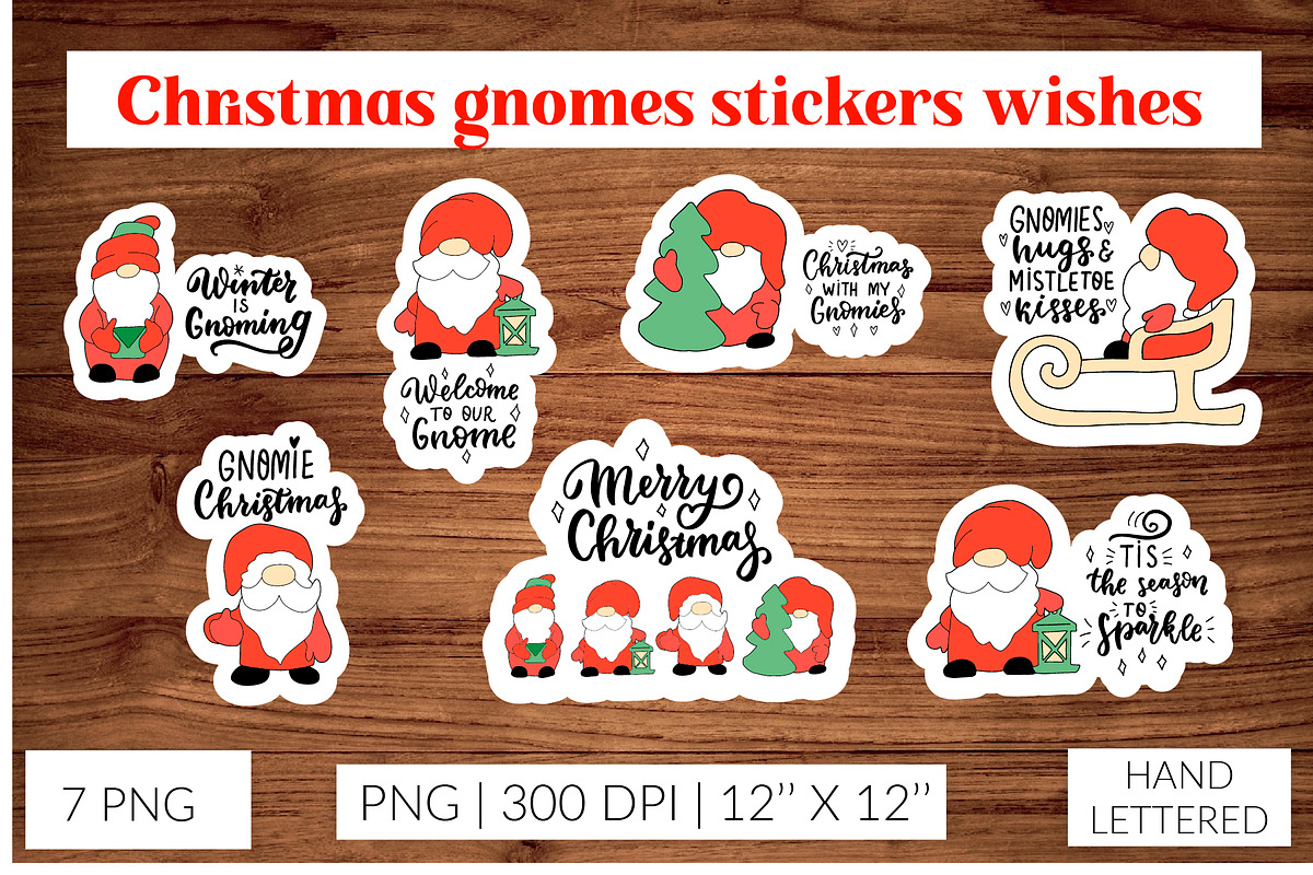 Christmas stickers bundle PNG, an Object Graphic by Let's Art (Photo 7 of 14)