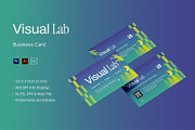 Visual Lab - Business Card, a Business Card Template by StreaksideStd (Thumbnail 1 of 3)