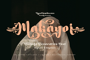 Makayoi - Vintage Decorative Font