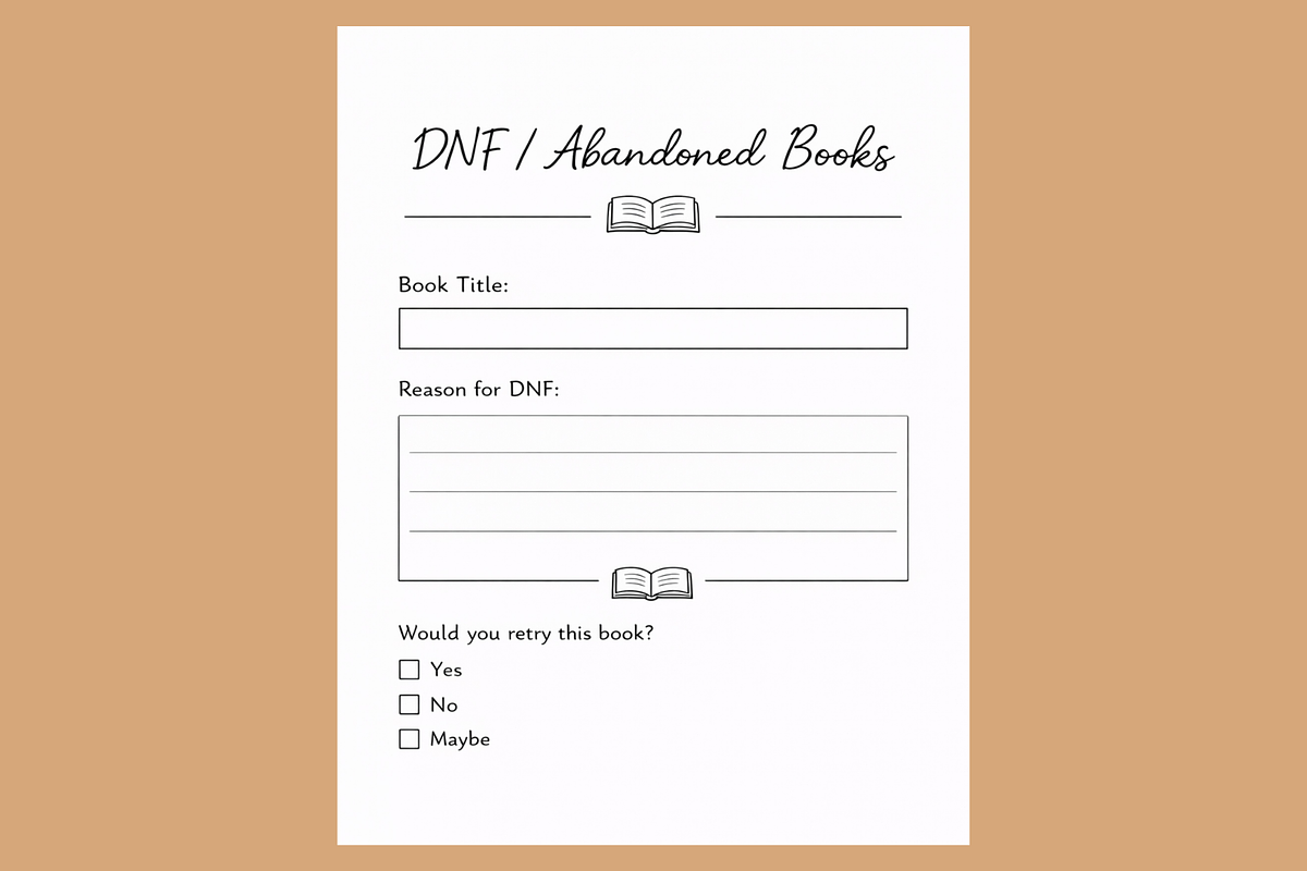 Reading Journal PDF Tablet Friendly, a Stationery Template by MIRoots Design Studio (Photo 3 of 8)