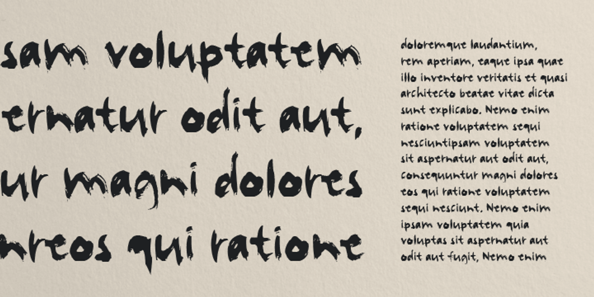 BrushStroke, a Font by Letters & Numbers (Photo 3 of 3)